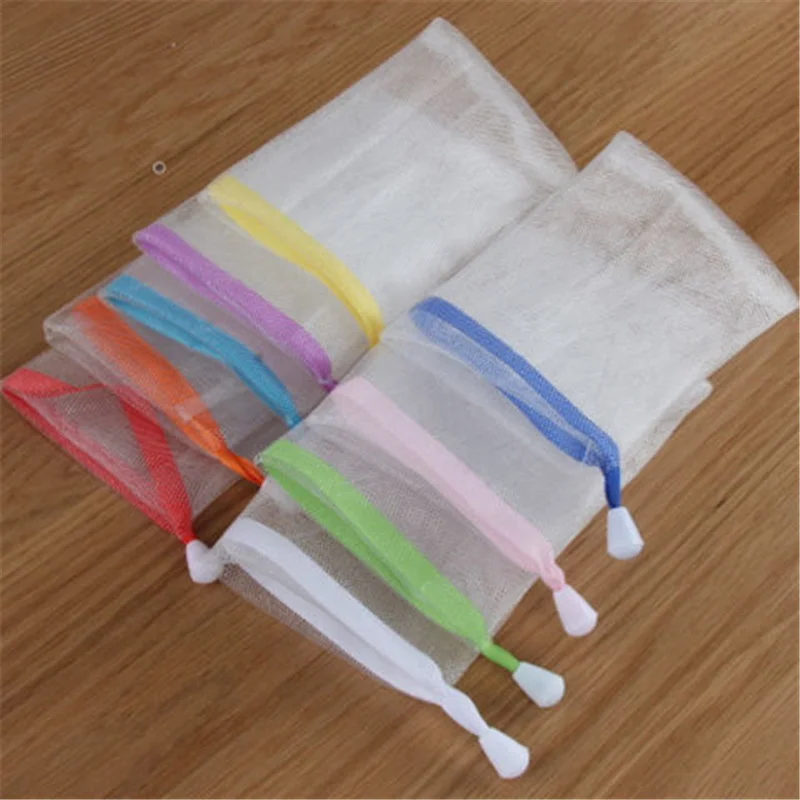 Reusable Bubble soap bag Removal Pimple Pores Acne Mesh Produce Bags Washable Eco Friendly Bags for Grocery Shopping Storage