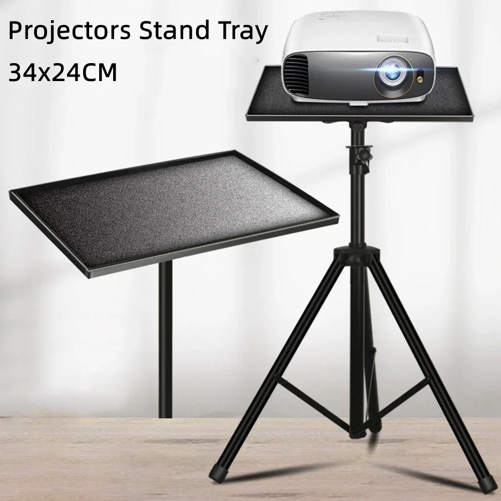 Universal Projector Laptop Tray 1/4" Conversion Screw Lightweight Platform Holder Non-Slip Pads For Tripod Stand Large Size projector stand,tripod stand