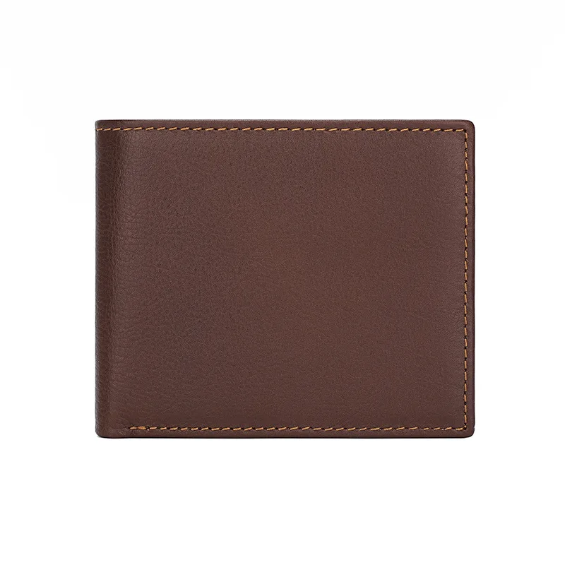 New style vintage casual men's wallet multi-card slot wallet genuine leather short men's coin card holder