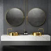 3 Colors Luxury Bathroom Sinks Golden Stainless Steel Above Counter Basin Home Wash Basin Bathroom Fixture Washing Sink z 3