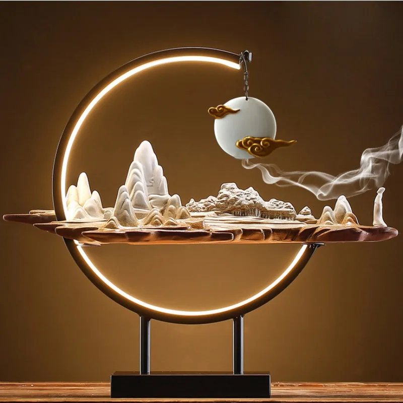 

Creative Zen Sandalwood Aloes Tea Ceremony Incense Burner for Porch and Living Room Décor