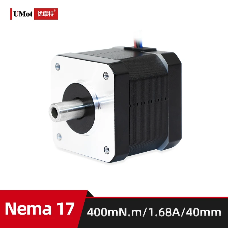 Motor Deslizante Híbrido para Máquina de Cola com Corrente Micro Eixo Oco Atuador Rotativo Altura 1.68a 40 mm Nema 17