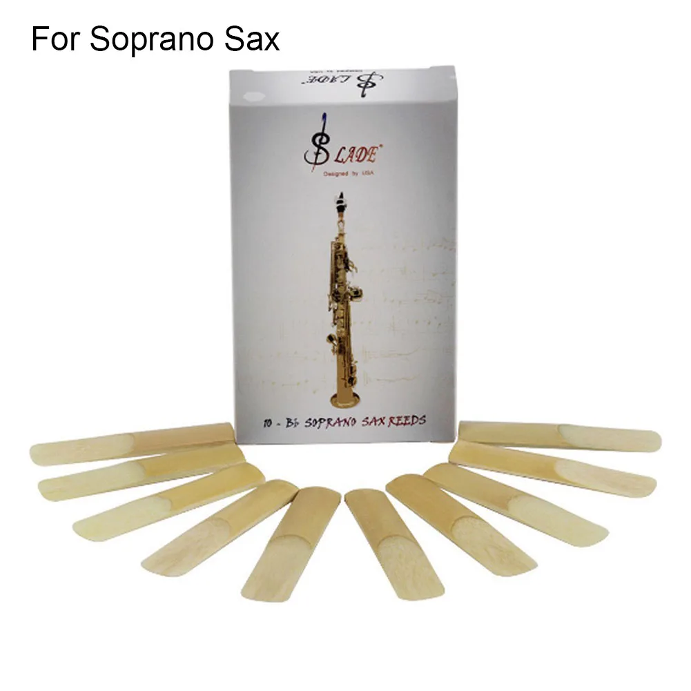 

Professional 10 Pcs Saxophone Reeds Strength 2.5 High Quality Reeds For Soprano Sax Reed Woodwind Instrument Clarinet Accessory