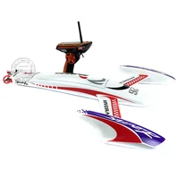 H660 100KM/H Yellow White Kevlar Electric Racing Speedboat RTR RC Boat W/ Motor Servo ESC Battery THZH0043-SMT7 1