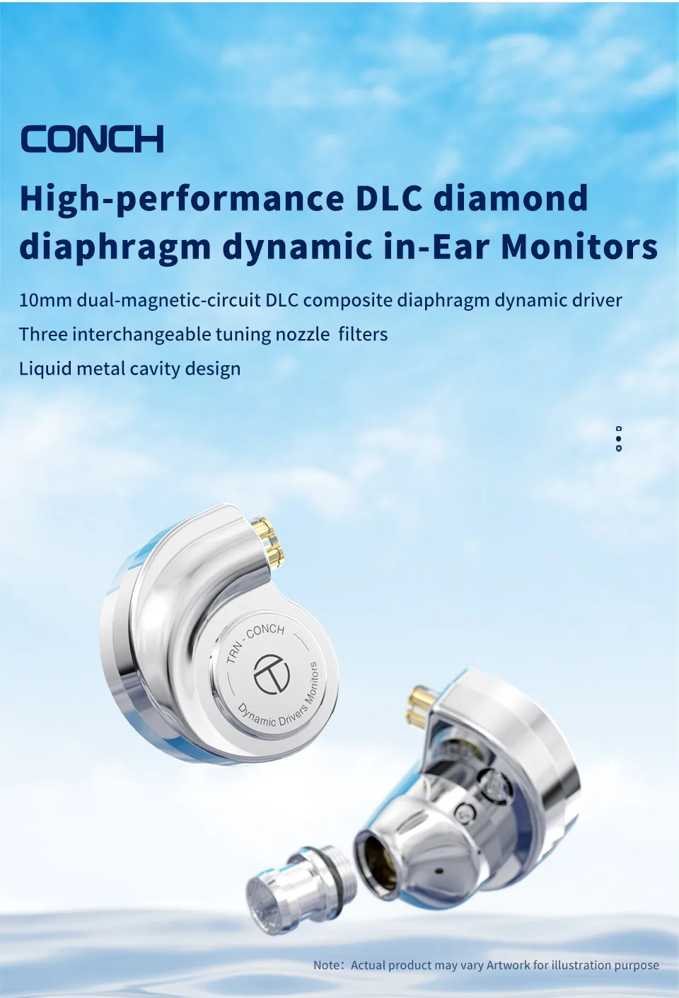 de ouvido HiFi, In-Ear Monitor com cabo
