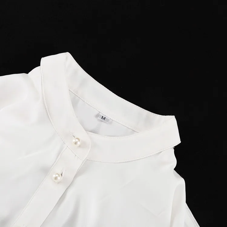 Blusa informal blanca con volantes para mujer, estilo patchwork, con hombros descubiertos, elegante, lisa, de cintura alta, estilo urbano, de verano