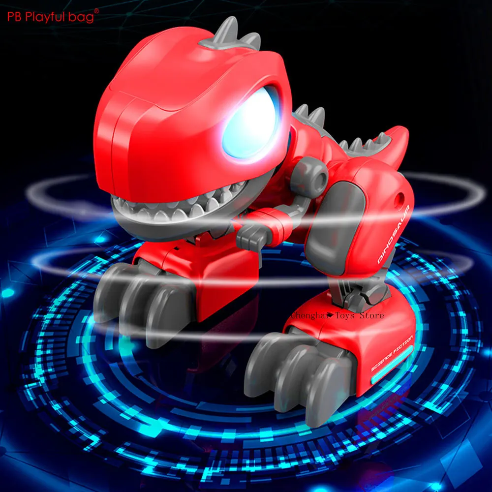 Cartoon DIY Assembling Dinosaur Tyrannosaurus Rex RC Animal Car Electric Toy Gift for Kids AC213