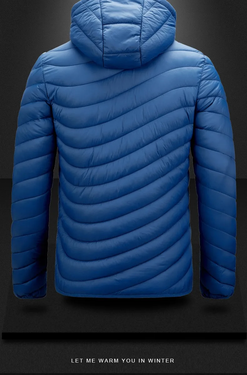 New Autumn Winter Mens Jacket Thicken Jackets Men Coat Men Hooded Windbreak Outwear Oversize 6XL Hoodies Jacket Parkas