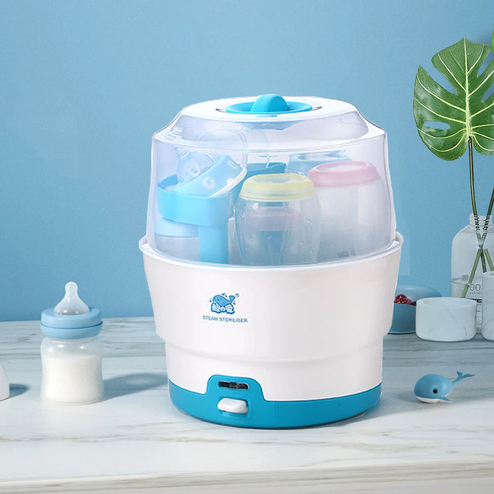Baby Bottle Sterilizer Easy One Button Control Electric Bottle Sterilizers for Baby Bottles Pacifiers Breast Pump Parts BPA-Free bottle sterilizer