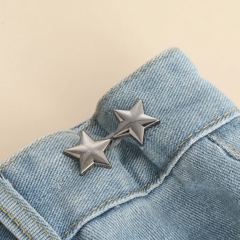 Adjustable Removable Waist Tightener Button Clips