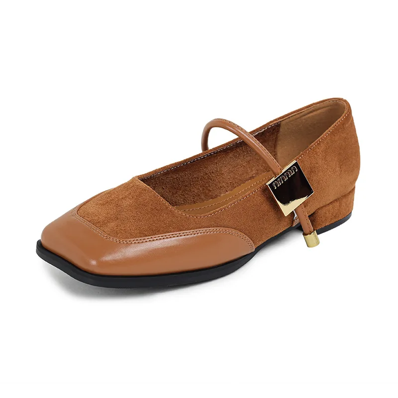 new 2026 style french retro square toe mary jane shoes for women, women's low top large size single shoes, women's luxury New 2026 Style French Retro Square-toe Mary Jane Shoes for Women, Women's Low-top Large-size Single Shoes, Women's Luxury 9