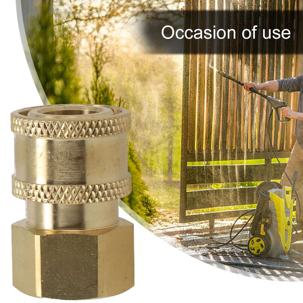 

1/4" Male Pressure Washer Connector Coupling Quick Release Adapter Fitting Connection Car Washing Garden Joints