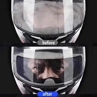 Films Anti-buée pour casque de moto, 2 pièces, autocollants Anti-buée, un incontournable pour les coureurs en hiver, très fins 1