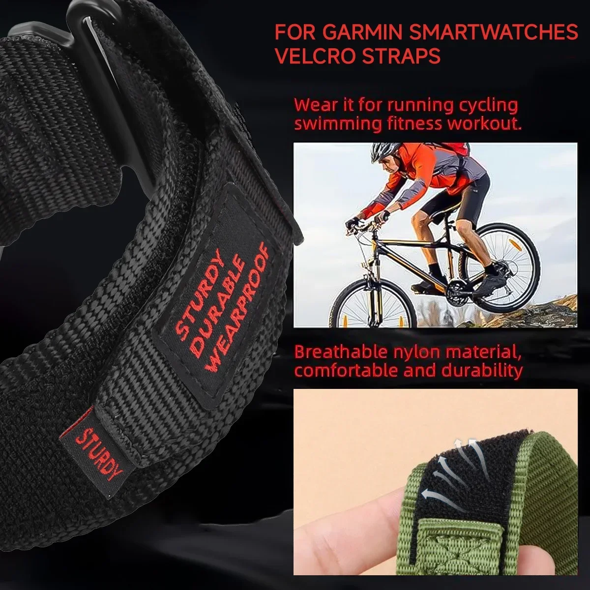 รูปสินค้า สายนาฬิกาสำหรับ Garmin Fenix 8 7X 7 Pro 6 6X Pro 5X 5 Plus 26มม. และ 22มม.