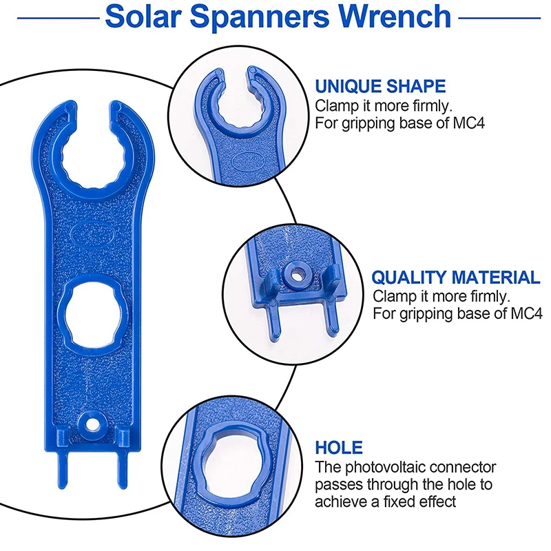 Solar Panel Connector Assembly Tool - Hard Plastic Quick Install Helper For Custom Wiring