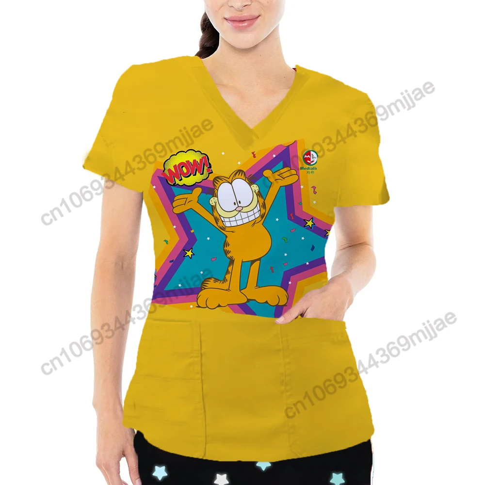 

Удобная женская одежда с V-образным вырезом и карманами, футболка Y2k в японском стиле Харадзюку, женская одежда, женская футболка, милые топы Kpop