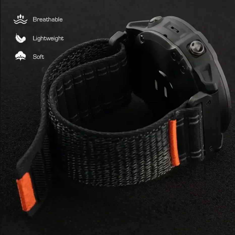Premium QuickFit Nylon Loop Strap for Smartwatches - Durable and Adjustable Watch Band Replacement