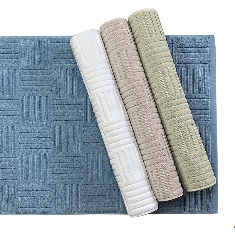 

Inyahome Washable Cotton Runner Rug Towels Slip Bedroom Washable Non Resistance Floor Mats Water Absorbing Mat Shag Room Skid