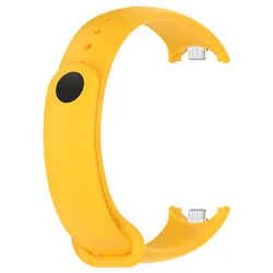 Silicone Sport Strap Wristband - Xiaomi Smart Band 8 (Yellow)