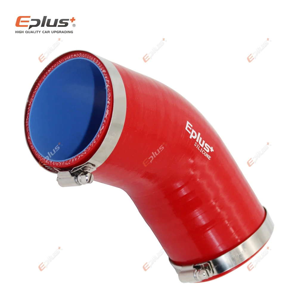 Silicone Hose Silicone Hose Connector EPLUS Universal Silicone Tubing Hose 45 Degrees Connector for Car Intercooler Turbo Intake Pipe Coupler Red Multi Size
