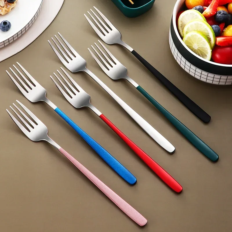 Tableware Set of 4pcs Portable Stainless Steel Knife Fork Spoon Chopsticks Travel Tableware With Box Picnic Camping Cutlery Set