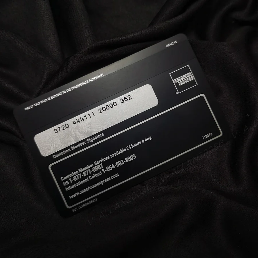 메탈 카드 하이 클럽 카드, 커스텀 아메리칸 익스프레스 블랙 카드, 센츄리온 카드, 짧은 비디오 소품, DIY 카드, 볼록 코드 카드 -Freehip.co.kr