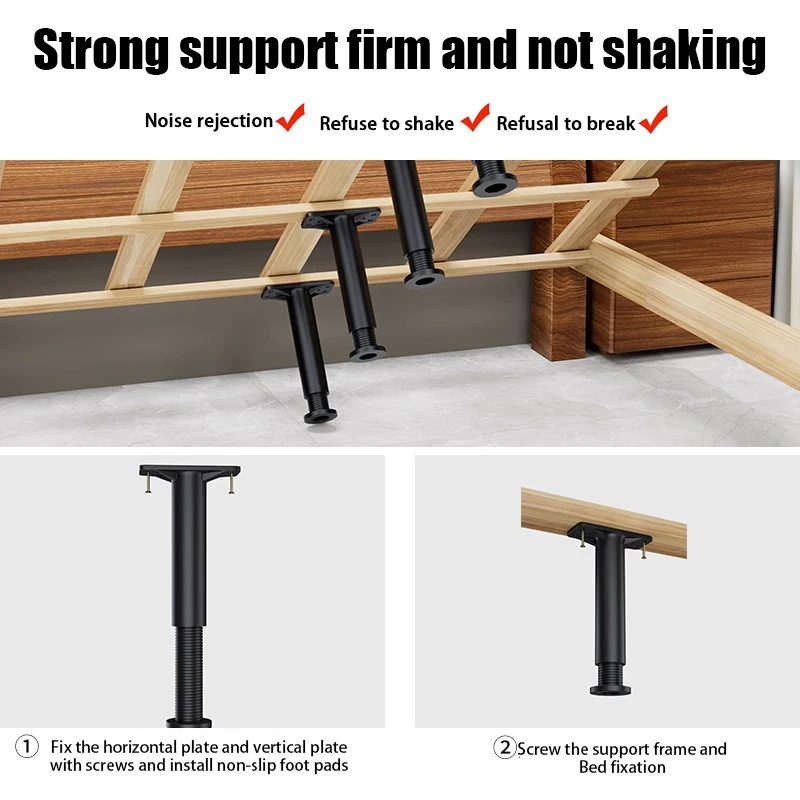 Telescopic Adjustable Support Beam with Reinforced Plastic Furniture Leg