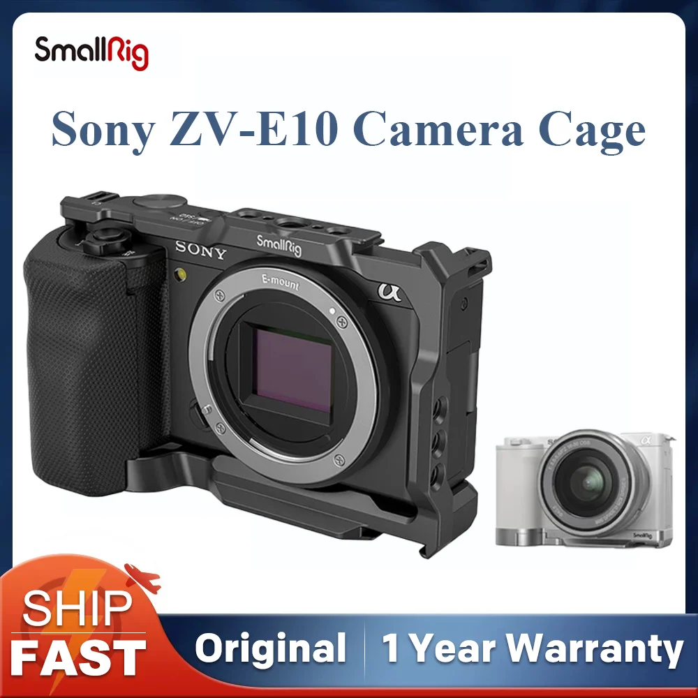 Smallrig Sony Zve10 Camera Cage With Silicone Cage Handle Builtin Arca