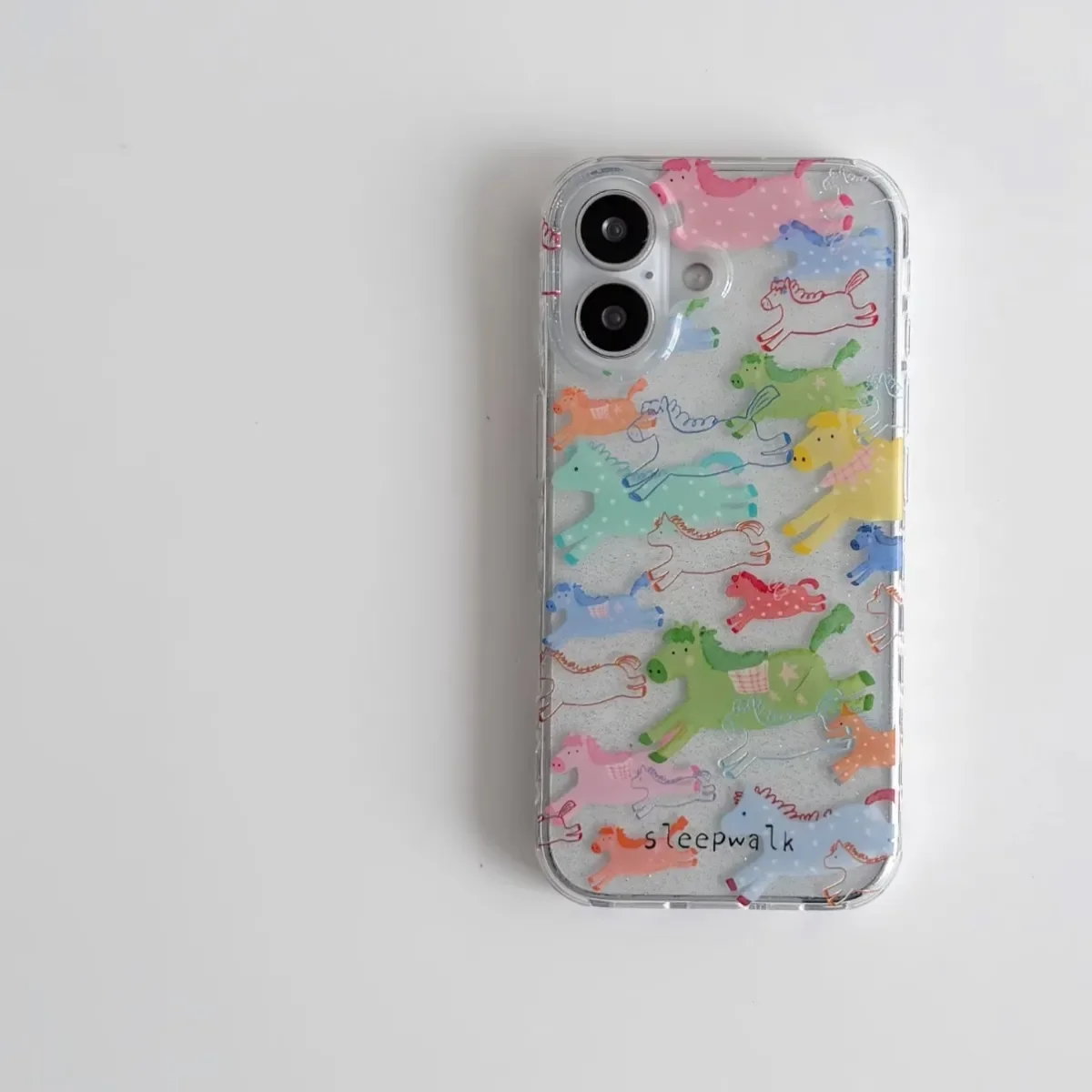 Year of the Horse Cartoon Design Creative Phone Case Y2K Cover