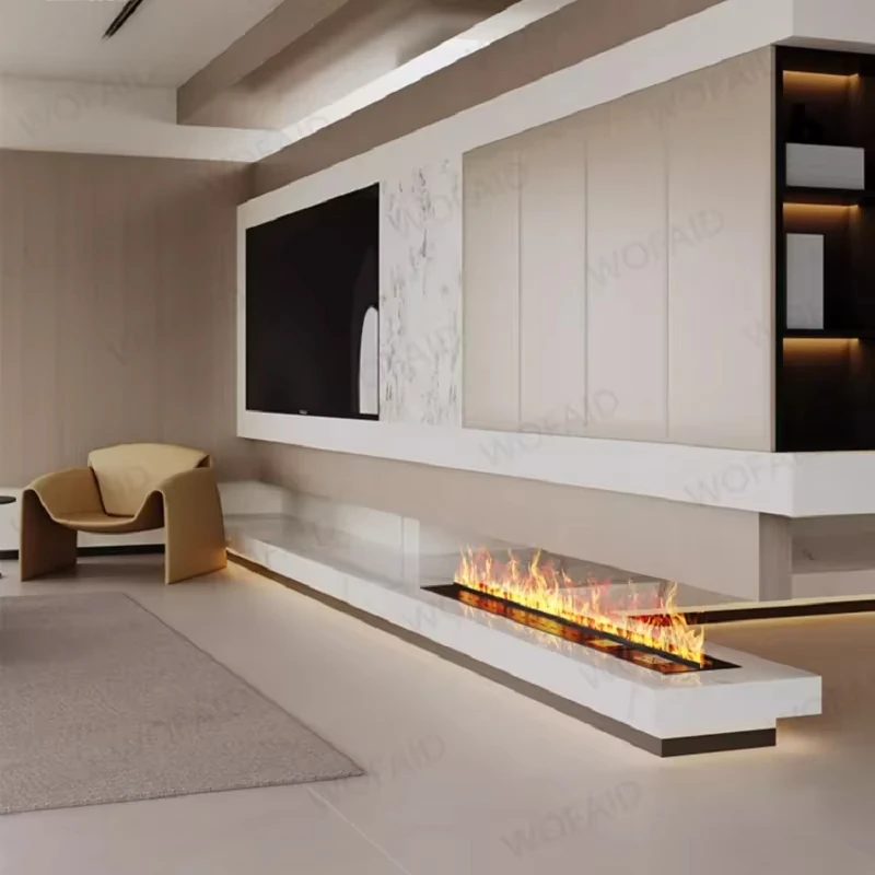 Decorative Electric Fireplaces and Stoves with Fire Imitation 3d Automizing Electric Vapor Fake Flame Fireplace