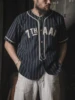 Bronson WWII Type Baseball Jersey Retro Style Men's Striped Sportswear Shirts 2
