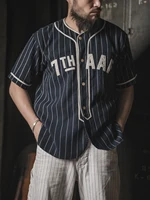 Bronson WWII Type Baseball Jersey Retro Style Men's Striped Sportswear Shirts 2