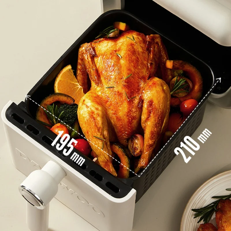 DAEWOO Air Fryer 220V 50Hz 5L Multifunctional Electric Fryer Pot Intelligent Freidora De Aire 80-200℃ Airfryer Home Appliance 4