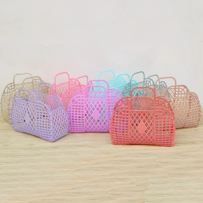 Shower caddy basket detachable shower basket plastic bath basket bathroom hollow wash storage