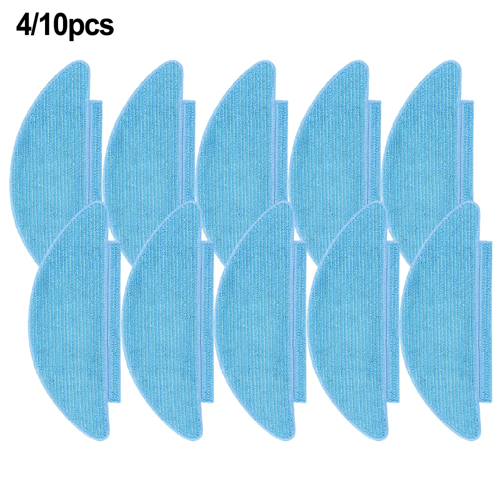 

4/10Pcs Mop Cloths For Tikom L9000 For Lubluelu SL60D SL61 SG60 For Laresar Nex Robot Vacuum Cleaner Washable Cleaning Cloth