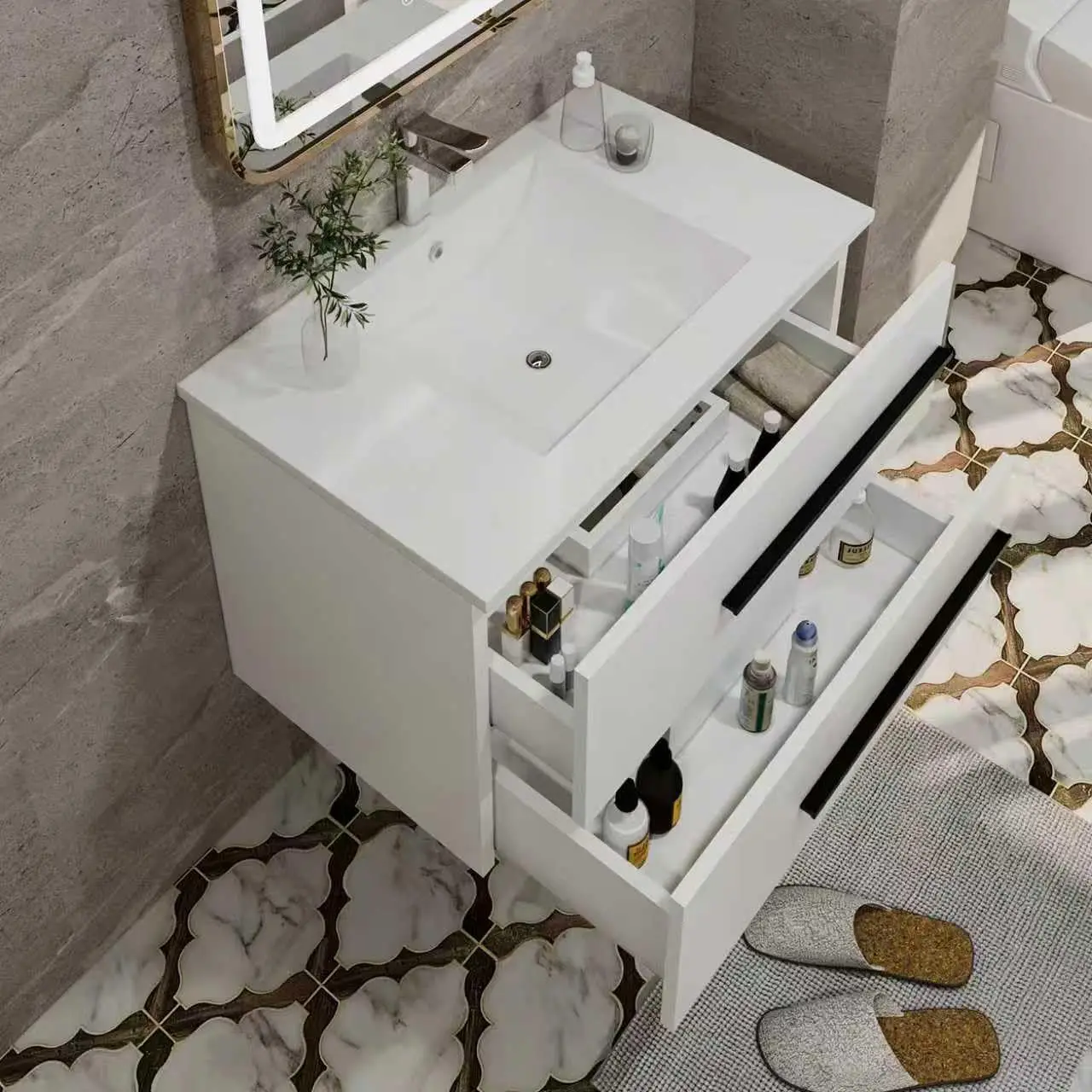 30" Floating Vanity Sink 6