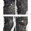 MCBK Training Sets Mens 1/4 Zipper Combat Shirts Cargo Pants Men Wear-resisting Camo Tactical Suit Multiple Pockets Quick Drying 6