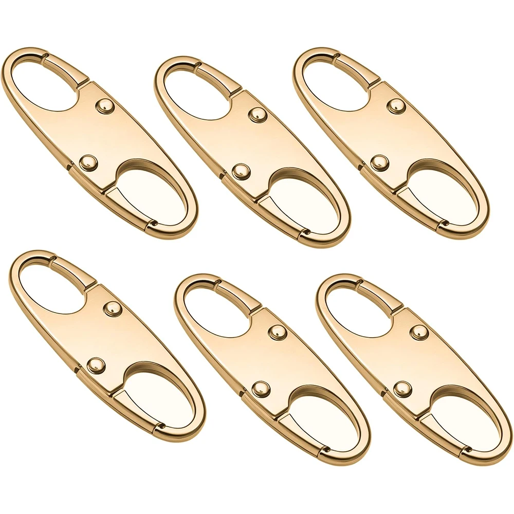 Detachable Zipper Pull Replacement Zipper Accs Slider Pull Tab For Suitcase Backpacks Jacket Clothing Sewing Tool 6 PCS