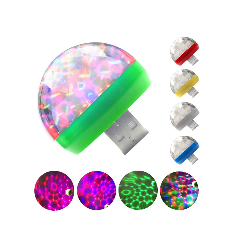 

Automotive Interior Led Voice-Activated Rgb Lights Usb Android Apple Otg Music Follower Light Car Decorative Lights