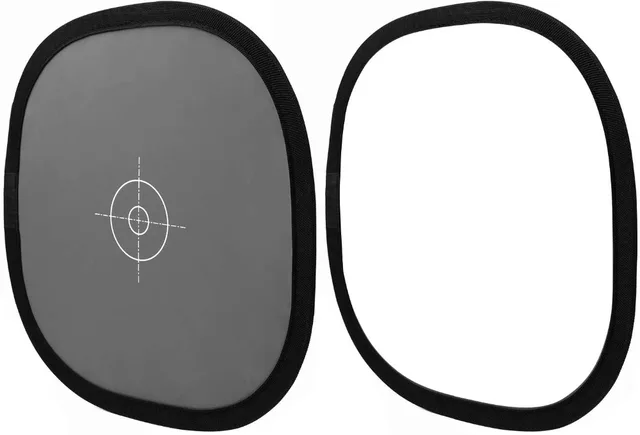 Scheda Bilanciamento Bianco E Grigio 18% | 30x30 Cm Pieghevole | Con Borsa | Per Fotografia Digitale E Video - Foto 3