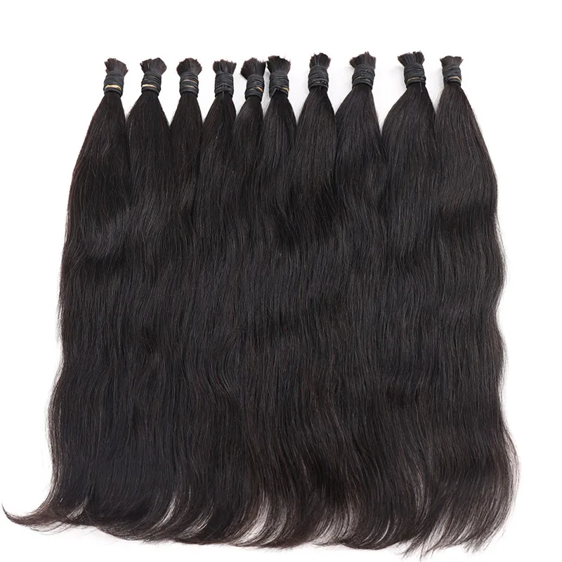 Human Bulk Hair Braiding 100g 100% Remy Natural Human Braiding Hair Bulk bundles No weft wavy