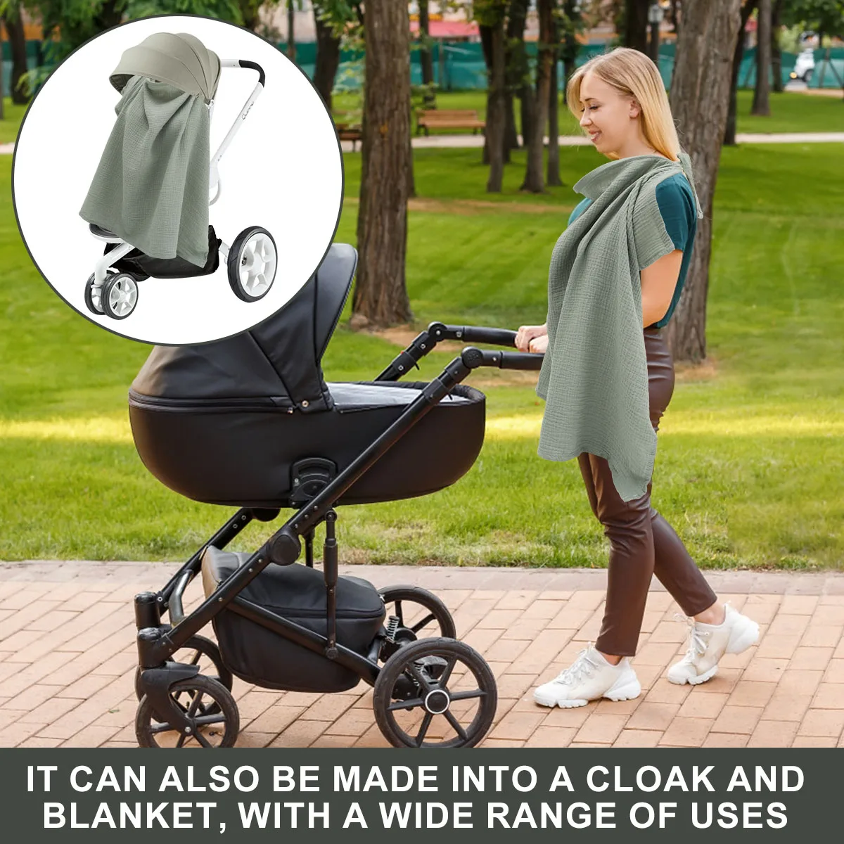 Nursing Cover Cotton Breathable Breastfeeding Cover Outdoor Privacy Mother Nursing Cloth Lightweight Portable Apron New