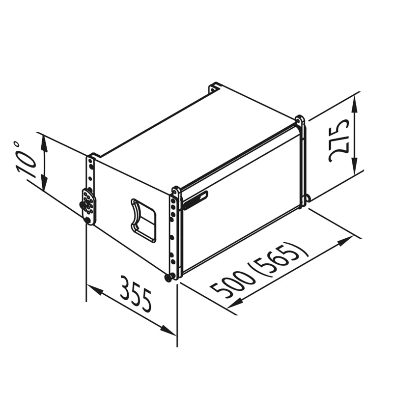 MW Audio VR10 Line Array Flying Frame, Hochleistungs-Rigging-Halterung für 10" Pro-Lautsprechersystem, Aufhängungszubehör – Detail 1
