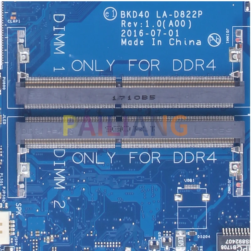 Para dell inspiron 7460 7560 notebook mainboard LA-D822P i3 i5 i7