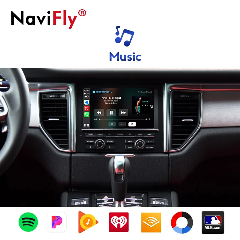 NaviFly  CarPlay For Porsche/Panamera/Cayenne/Macan/Cayman/Boxster 911 718 ȵ̵ ڵ ̷ ũ AirPlay Car Play