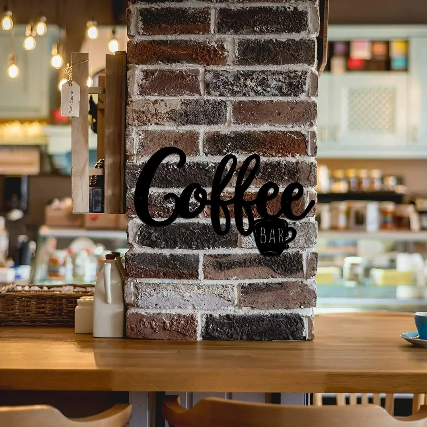 

Iron Crafts, Metal Wall Sign Coffee Bar Hanging Sign Coffee Letter