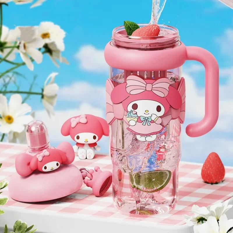 Large Capacity Leakproof Drinking Cup with Straw and Sleeve