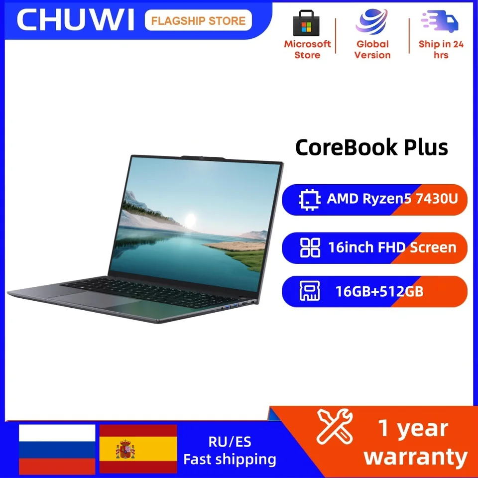 CHUWI GemiBook Plus Laptop Intel N100 Graphics for 12th Gen 15.6