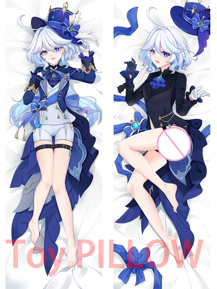 

Dakimakura anime Дакимакура аниме Genshin Impact Furina de вдали двусторонняя печать в натуральную величину наволочка для тела Рождественское украшение подарок