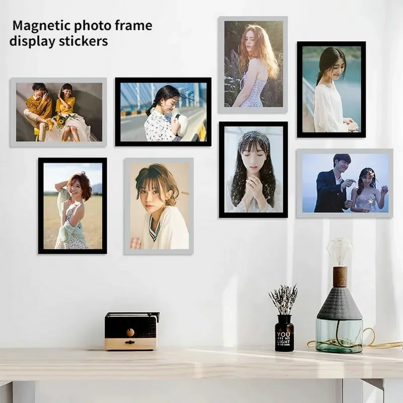 MoeTron 대형 아트워크 벽 접착 디스플레이 보드, 마그네틱 PVC 프레임, A2 액자, 50 × 70 포토 프레임, 40 × 60